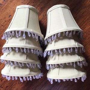 Beaded Chandelier Shades set of 8